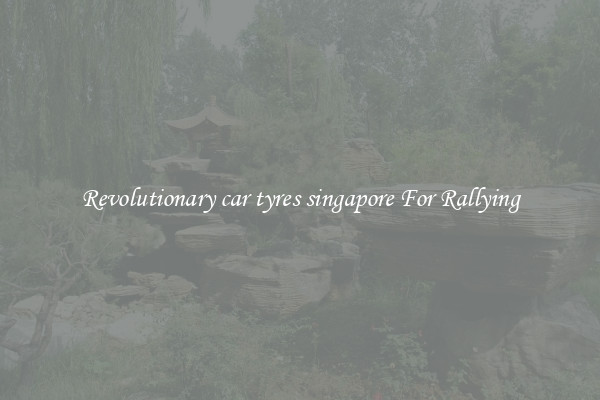 Revolutionary car tyres singapore For Rallying