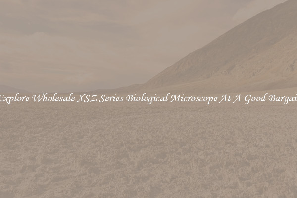 Explore Wholesale XSZ Series Biological Microscope At A Good Bargain