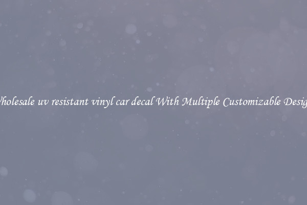 Wholesale uv resistant vinyl car decal With Multiple Customizable Designs