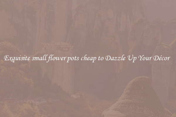 Exquisite small flower pots cheap to Dazzle Up Your Décor  