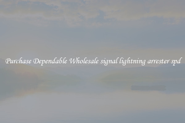 Purchase Dependable Wholesale signal lightning arrester spd