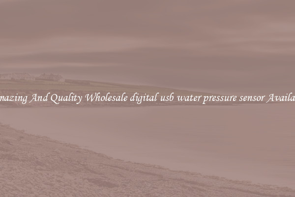 Amazing And Quality Wholesale digital usb water pressure sensor Available