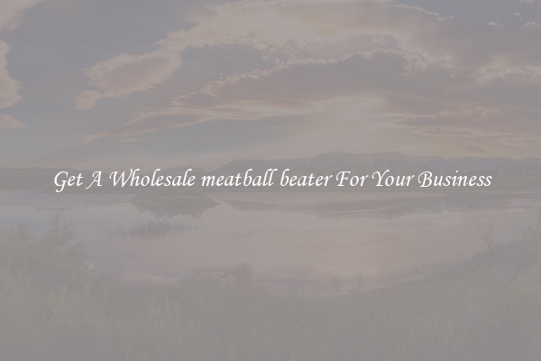 Get A Wholesale meatball beater For Your Business