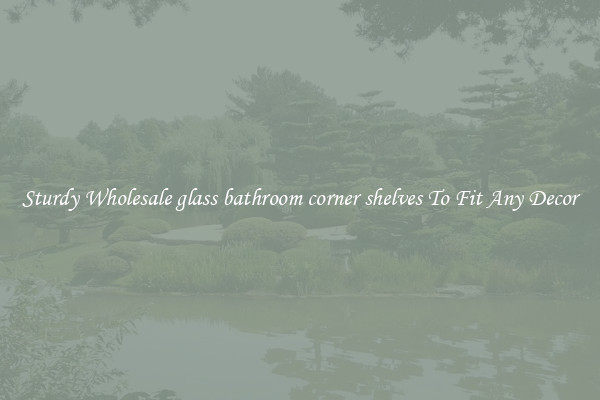 Sturdy Wholesale glass bathroom corner shelves To Fit Any Decor