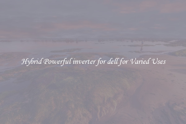 Hybrid Powerful inverter for dell for Varied Uses