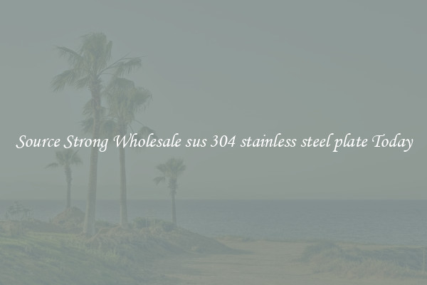 Source Strong Wholesale sus 304 stainless steel plate Today